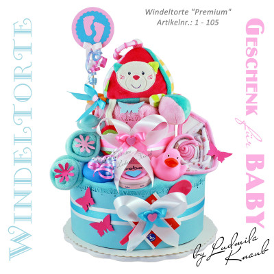Diaper Cake for Girls No. 1.105