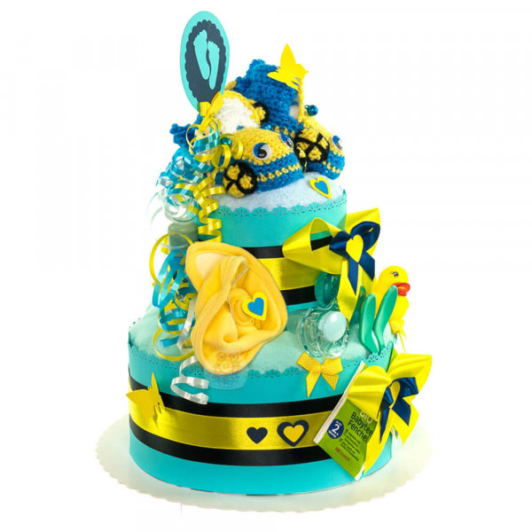 Windeltorte gehäkelte Figuren für Jungen Nr. 1.130 – Ansicht 4