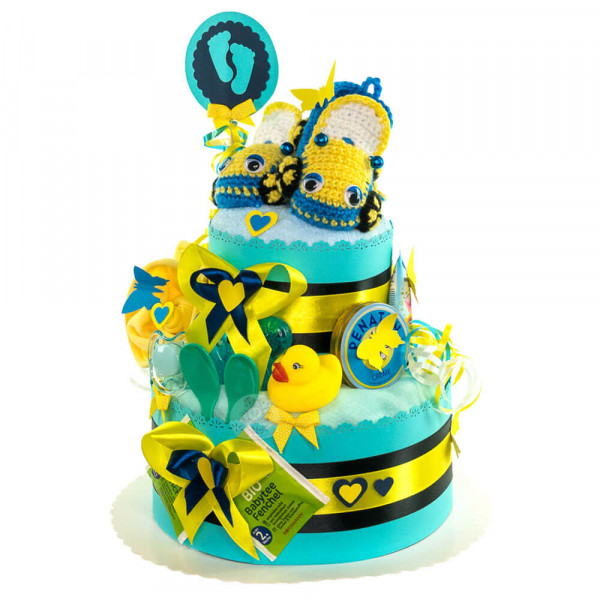 Windeltorte gehäkelte Figuren für Jungen Nr. 1.130 – Ansicht 6