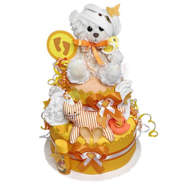 Windeltorte Teddy Bär neutral Nr. 1.136 – Ansicht 3