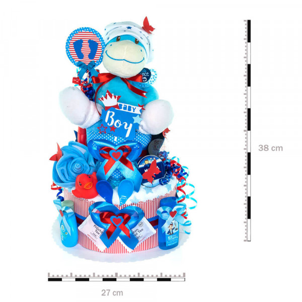 Windeltorte USA Little Boy Nr. 1.137 – Maße