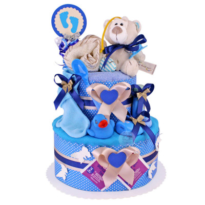 Teddy Bear Diaper Cake for Boys No. 1.141