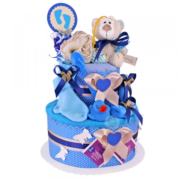 Windeltorte Teddy Bär für Jungen Nr. 1.141 – Ansicht 3