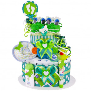Frog Diaper Cake for Boys No. 1.145
