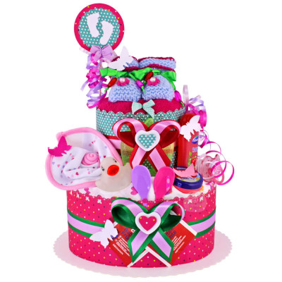 Tarta de pañales para niñas N.º 1.146