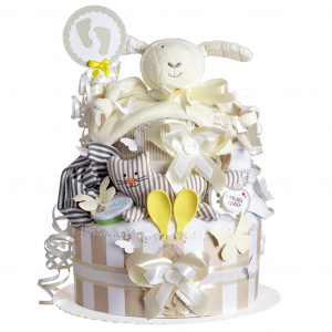 Sheep Diaper Cake (Gender-Neutral) No. 1.151