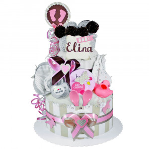 Diaper Cake for Girls No. 1.154