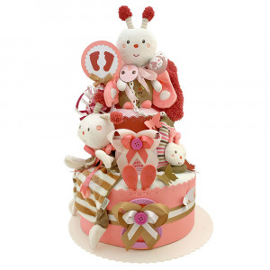 Diaper Cake for Girls 1.173 Butterfly & Bee