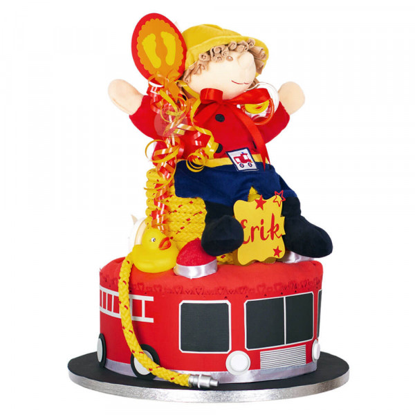 Windeltorte für Jungs 1.176 – Feuerwehrmann – Ansicht 3