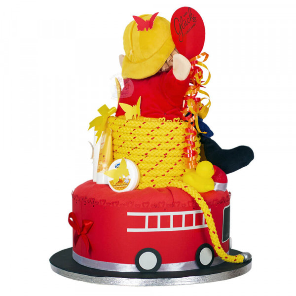Windeltorte für Jungs 1.176 – Feuerwehrmann – Ansicht 4