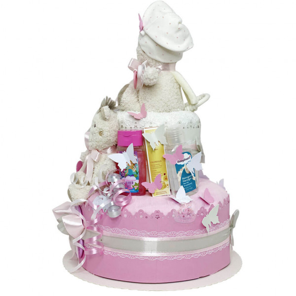 Windeltorte für Mädchen 1.182 – Teddy – Ansicht 5