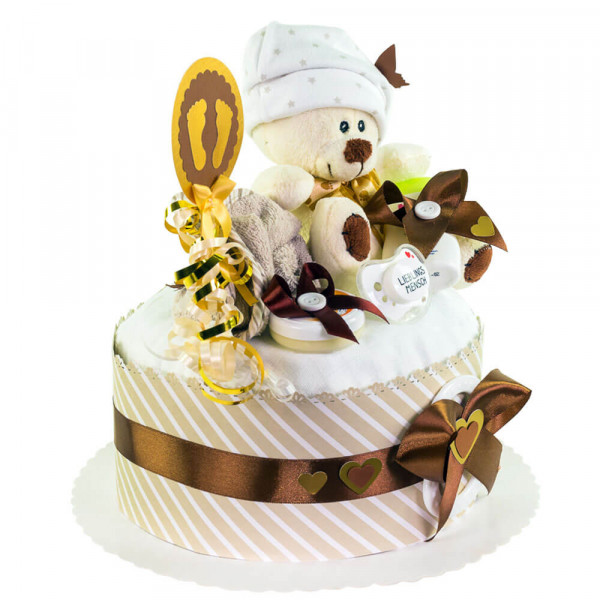 Windeltorte Teddy Bär neutral Nr. 1.202 – Ansicht 4