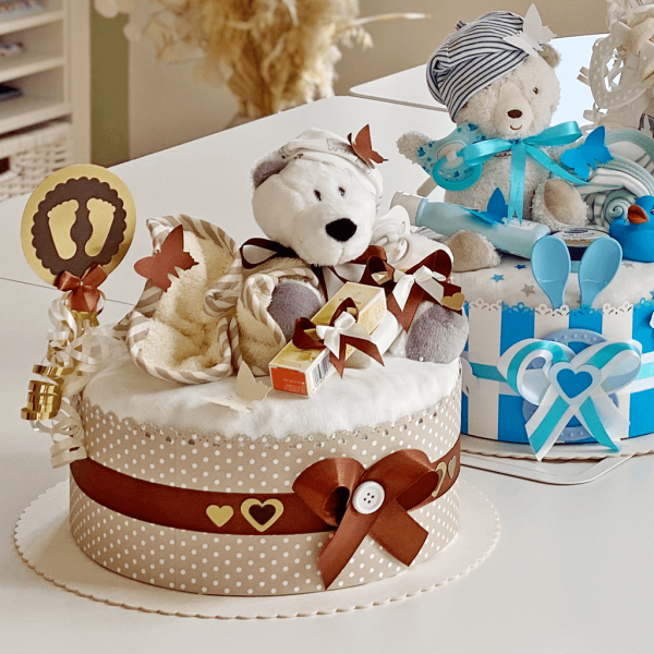 Windeltorte Teddy Bär neutral Nr. 1.202 – Ansicht 7