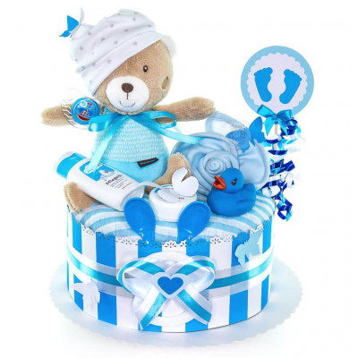 Teddy Bear Diaper Cake for Boys No. 1.213