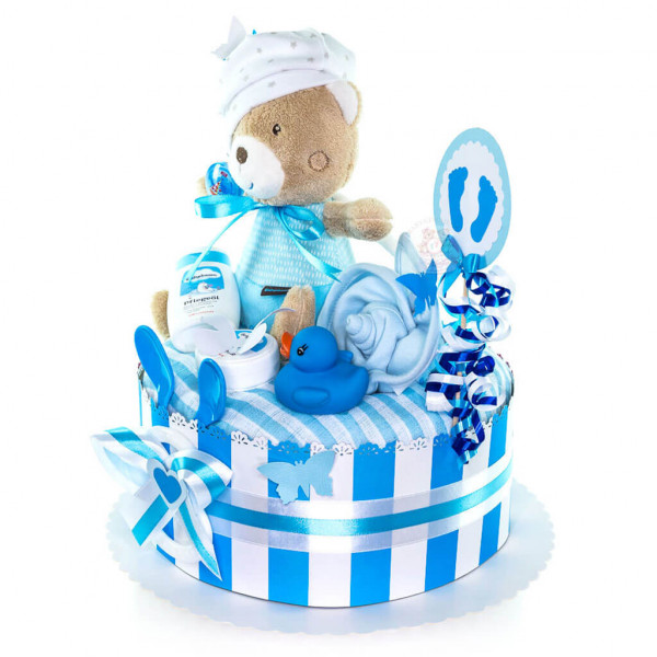 Windeltorte Teddy Bär für Jungen Nr. 1.213 – Ansicht 4