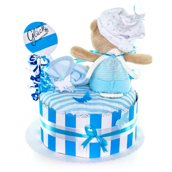 Windeltorte Teddy Bär für Jungen Nr. 1.213 – Ansicht 5
