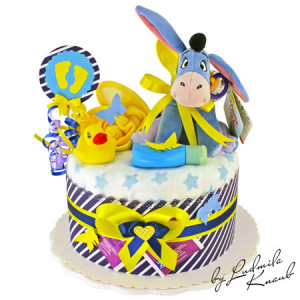 Winnie the Pooh Diaper Cake for Boys No. 1.216