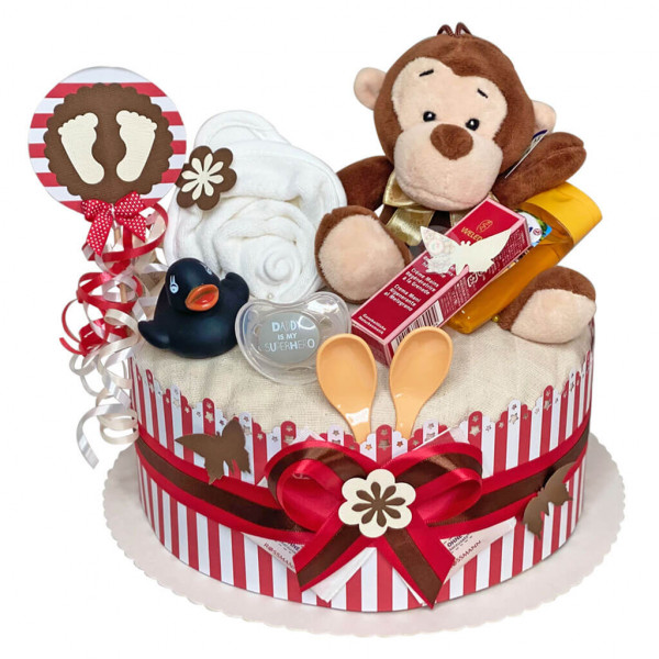 Windeltorte Affe neutral Nr. 1.218 – Ansicht 3