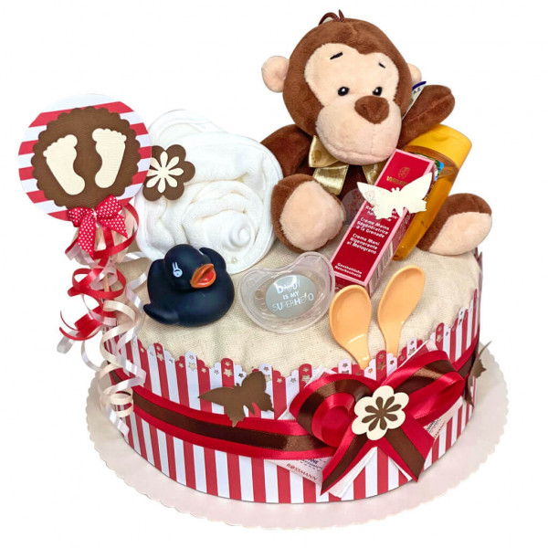 Windeltorte Affe neutral Nr. 1.218 – Ansicht 4