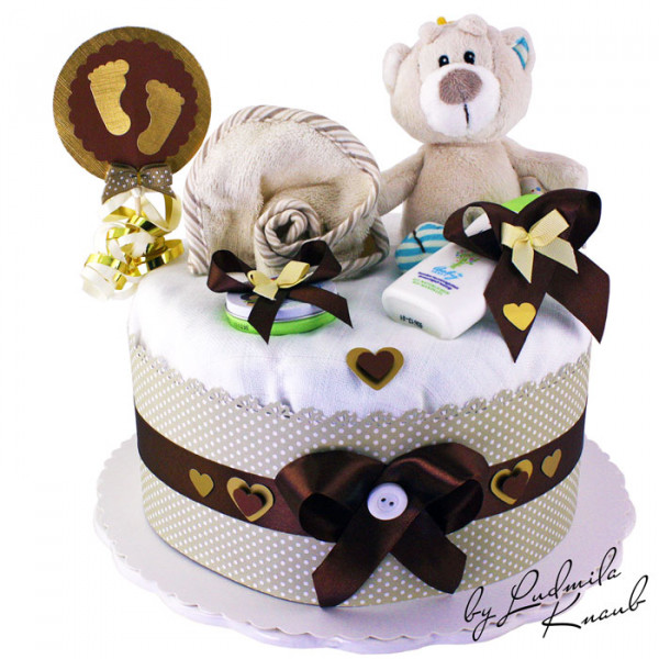 neutrale Windeltorte 1.220 Teddy Bär – Ansicht 6