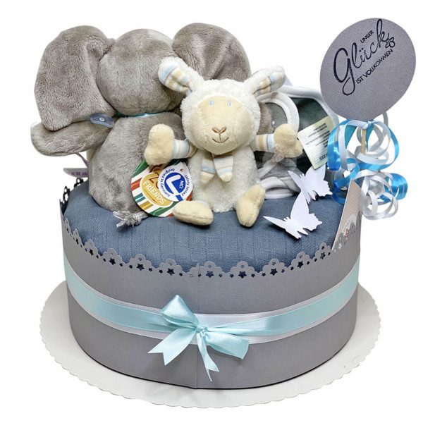 Windeltorte für Jungs 1.222 Elefant – Ansicht 7