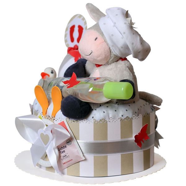 Windeltorte für Mädchen 1.229 – Esel – Ansicht 4