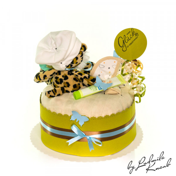 Windeltorte Leopard für Jungen Nr. 1.230 – Ansicht 8
