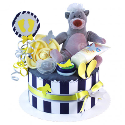 Teddy Bear Diaper Cake for Boys No. 1.239