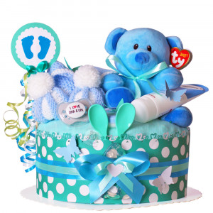 Diaper Cake for Boys 1.243 Teddy Bear