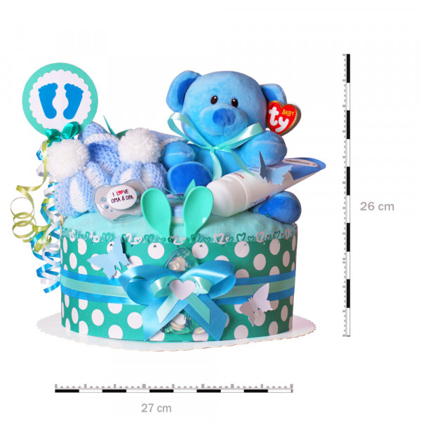 Windeltorte für Jungs 1.243 Teddy Bär – Ansicht 2