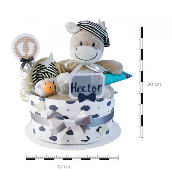 Windeltorte für Jungs 1.248 – Esel – Maße