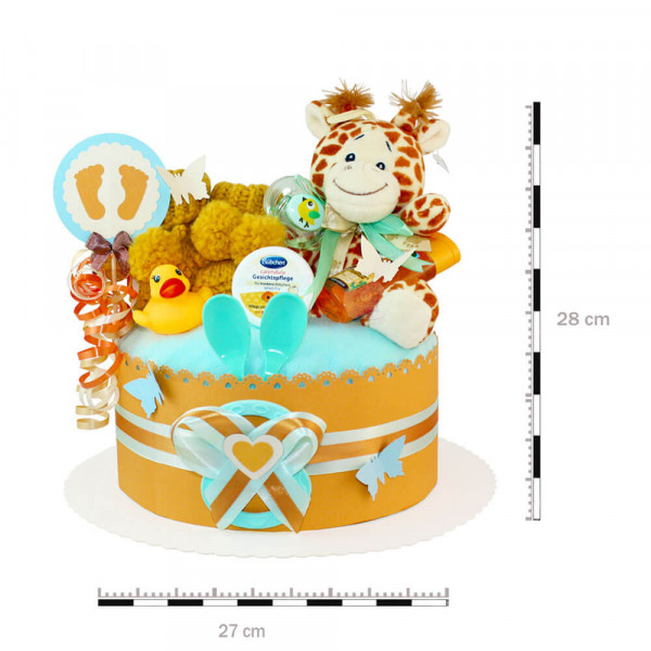 Windeltorte für Jungs 1.251 – Giraffe – Maße