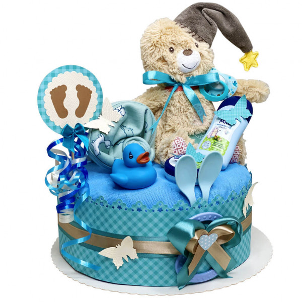 Windeltorte für Jungs 1.255 Teddy Bär – Ansicht 3