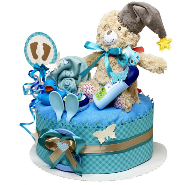 Windeltorte für Jungs 1.255 Teddy Bär – Ansicht 4