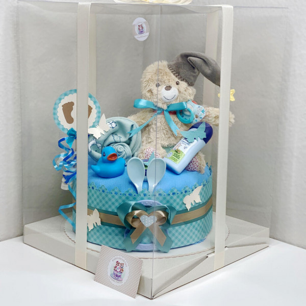 Windeltorte für Jungs 1.255 Teddy Bär – Ansicht 6