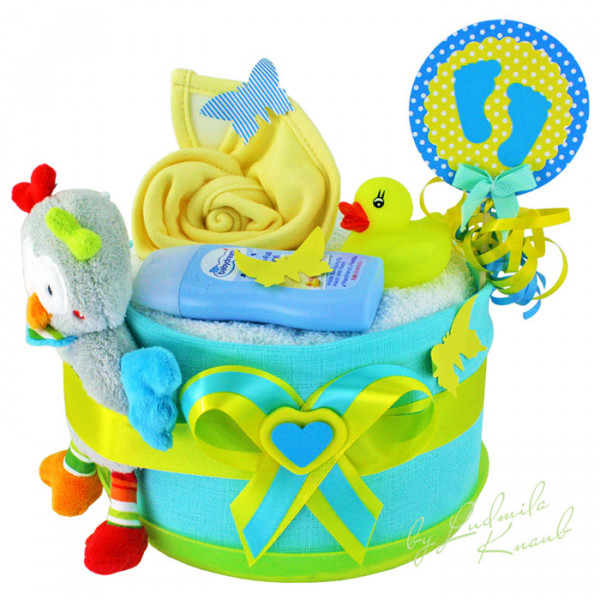 Windeltorte Hahn für Jungen Nr. 1.319 – Ansicht 2