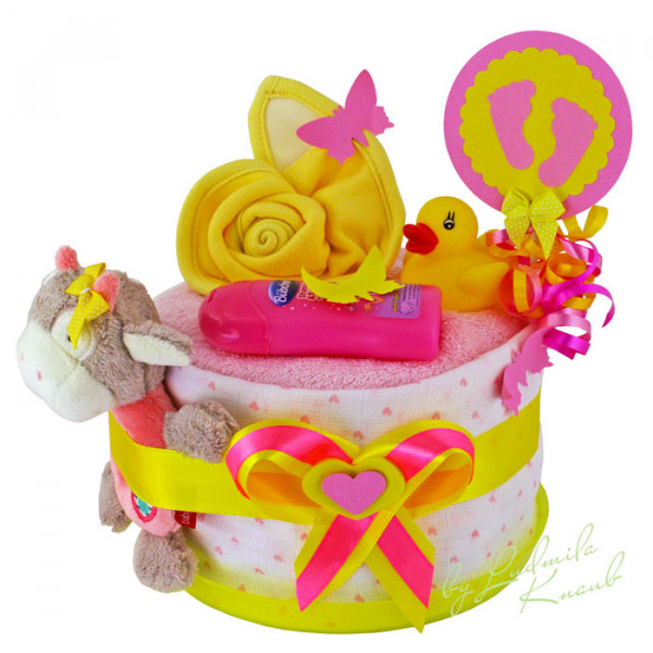 Windeltorte für Mädchen 1.320 – Pferd – Ansicht 2