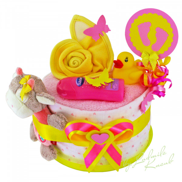 Windeltorte für Mädchen 1.320 – Pferd – Ansicht 3