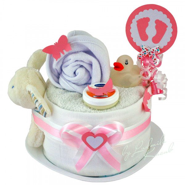 Windeltorte Hase für Mädchen Nr. 1.324 – Ansicht 3