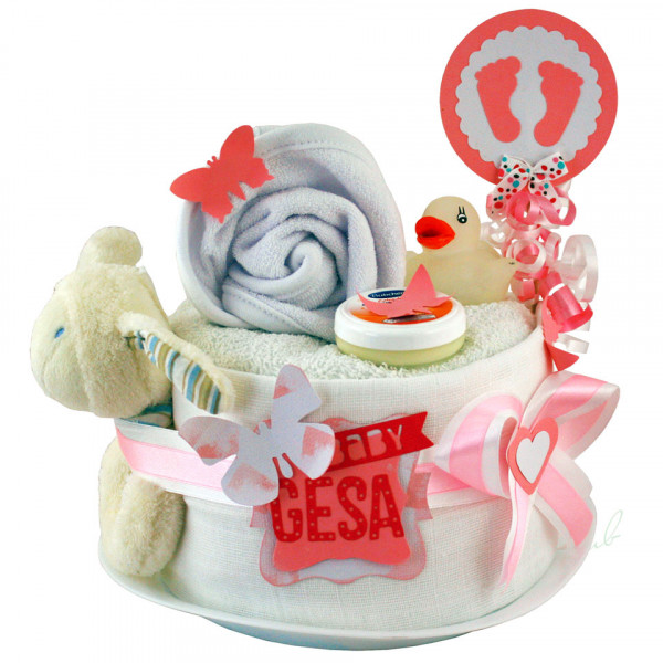 Windeltorte Hase für Mädchen Nr. 1.324 – Ansicht 5