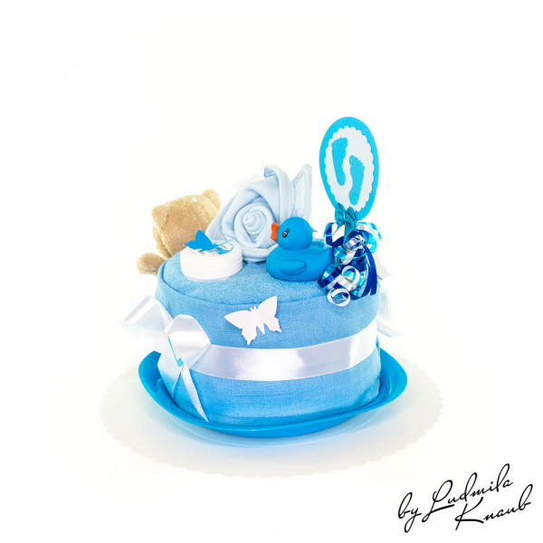 Windeltorte Teddy Bär für Jungen Nr. 1.327 – Ansicht 7