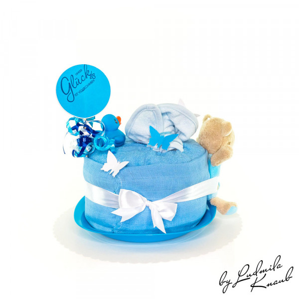 Windeltorte Teddy Bär für Jungen Nr. 1.327 – Ansicht 8