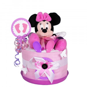 Gâteau de couches Minnie Mouse pour filles N° 1.330