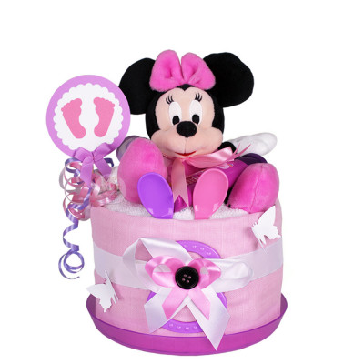 Minnie Mouse Diaper Cake for Girls No. 1.330
