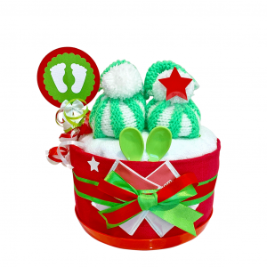 Christmas Diaper Cake for Girls No. 1.333
