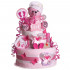 Teddy Bear Diaper Cake for Girls No. 1.410