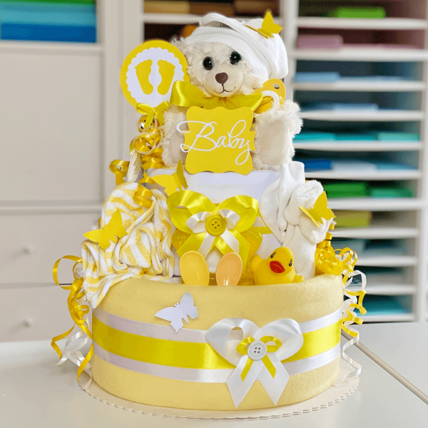 Windeltorte Teddy Bär neutral Nr. 1.412 – Ansicht 5
