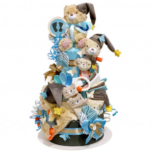 Teddy Bear Diaper Cake for Boys No. 1.434