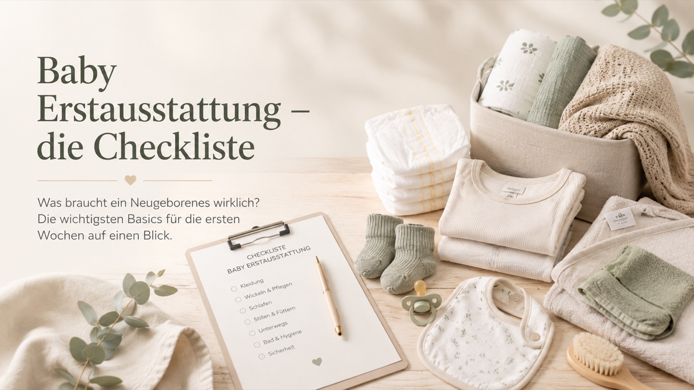 Baby Erstausstattung – Checkliste: Was braucht ein Neugeborenes?