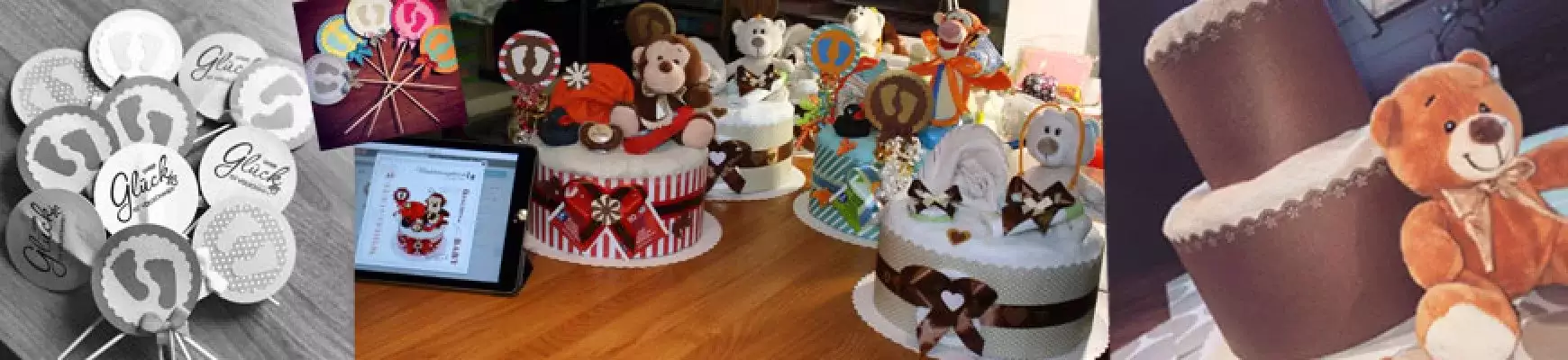 Tartas de pañales como regalo de nacimiento